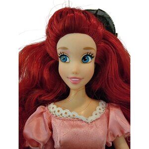 Disney Princess Ariel Doll In Pink Dress With Articulated Arms and Legs